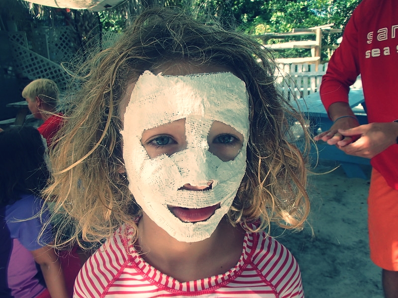 Mask-making at Sanibel Sea School. 