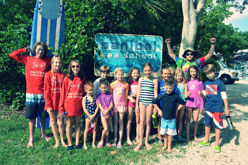 Campers prepare for the weekly surf paddling competition!