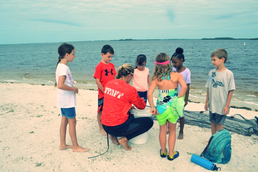 Spencer Richardson explains how a bubbler helps fish survive in a bucket.