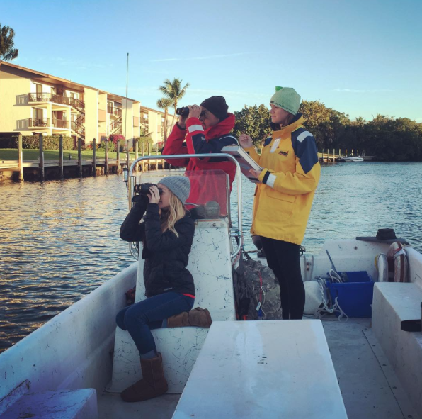 Sanibel Sea School team members counted birds throughout the Sanibel Canals during the 2015 Christmas Bird Count. 