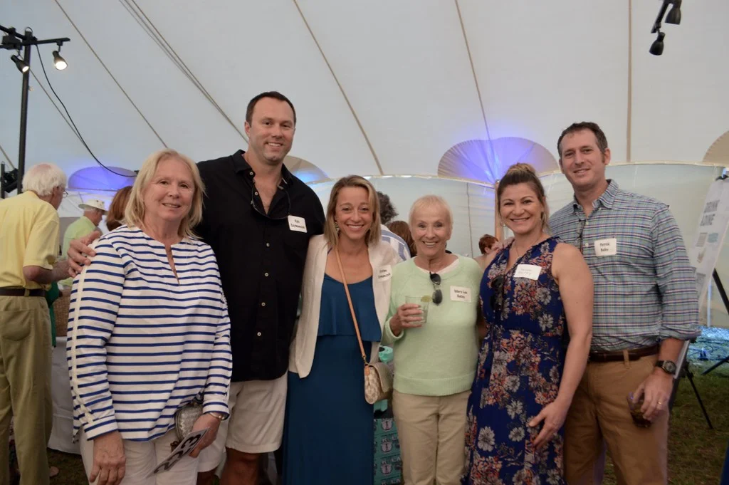 Deb Szymanczyk, Kyle and Christine Szymanczyk, Mary Lou Bailey, and Renata and Patrick Bailey support ocean education for all at Octifest 2017. 