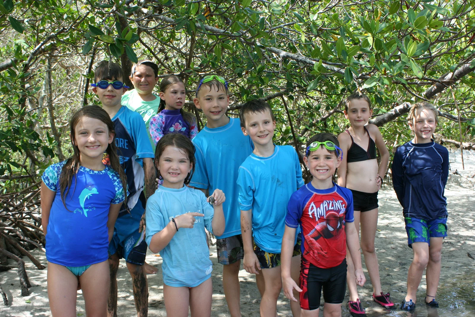 Mud walks at Bunche Beach are always a favorite activity among campers. 