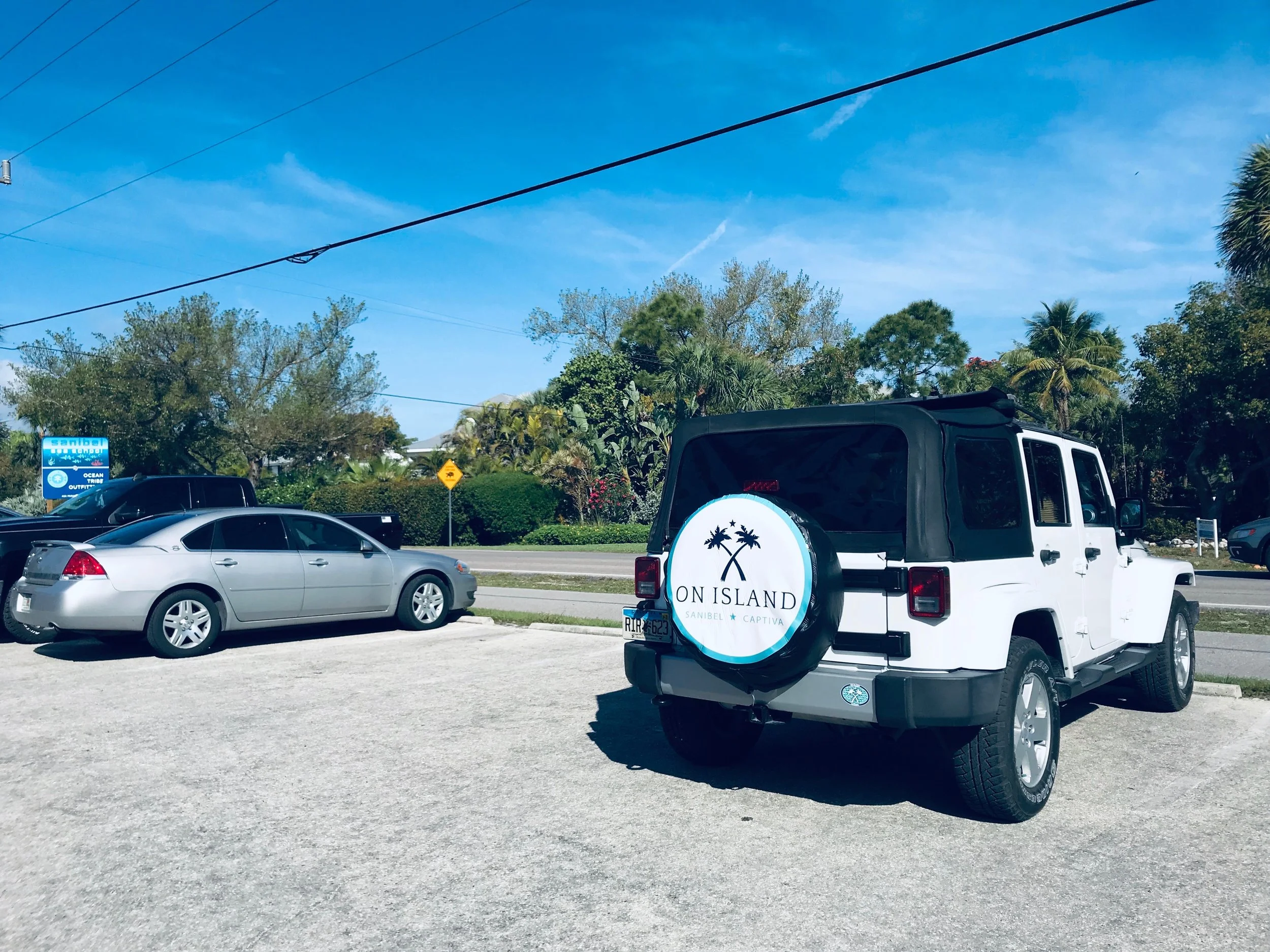The On Island logo can often be spotted around the islands.