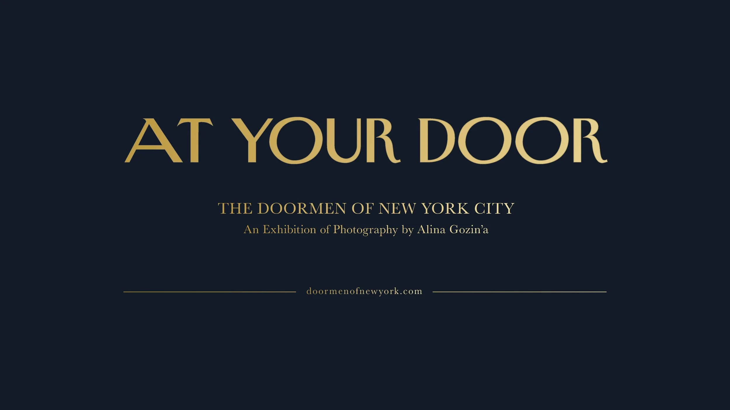 AT YOUR DOOR: THE DOORMEN OF NEW YORK CITY