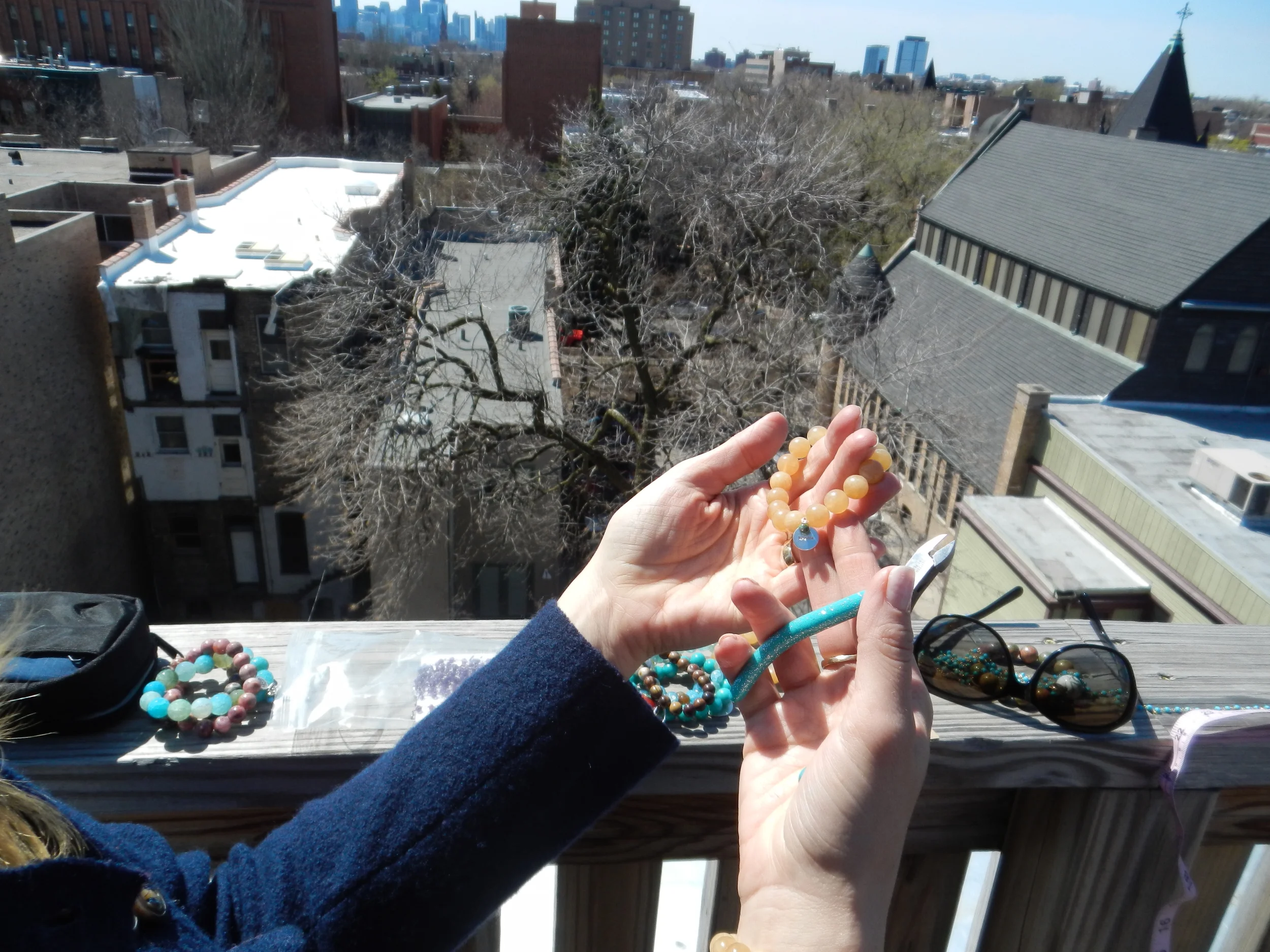 I ended up making 40 bracelets Saturday afternoon! 