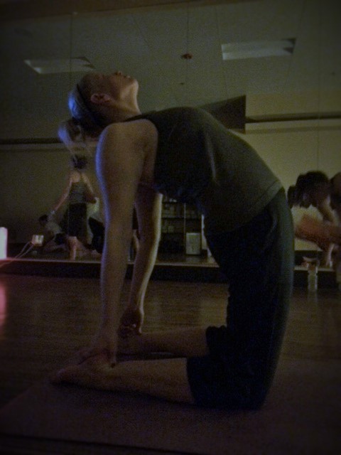 Camel pose!
