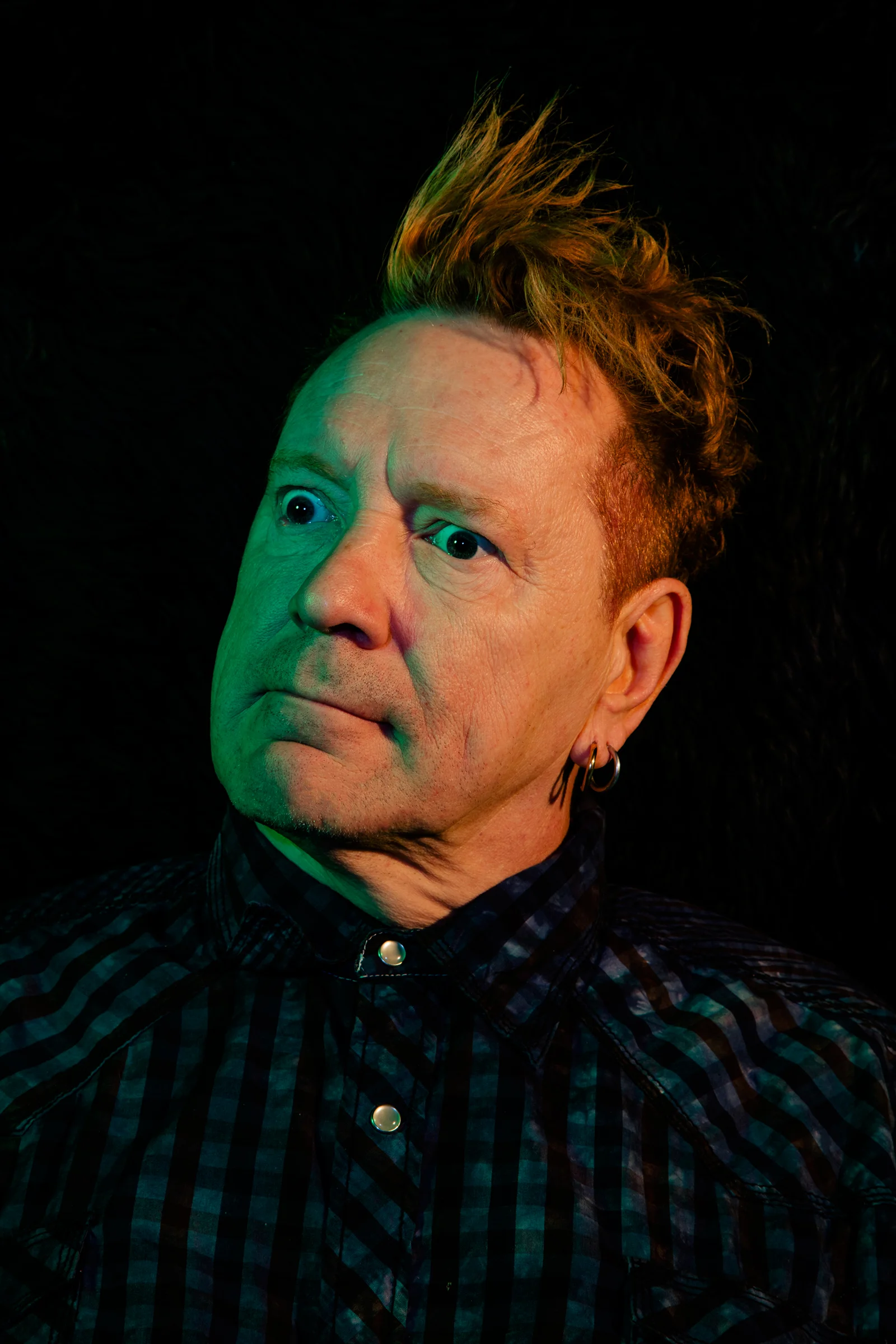 Johnny Rotten a la Sex Pistols