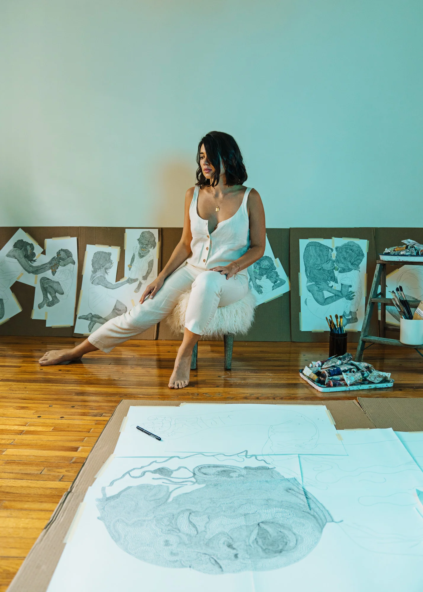 Mixed-media artist Jillian Nalty aka JILI
