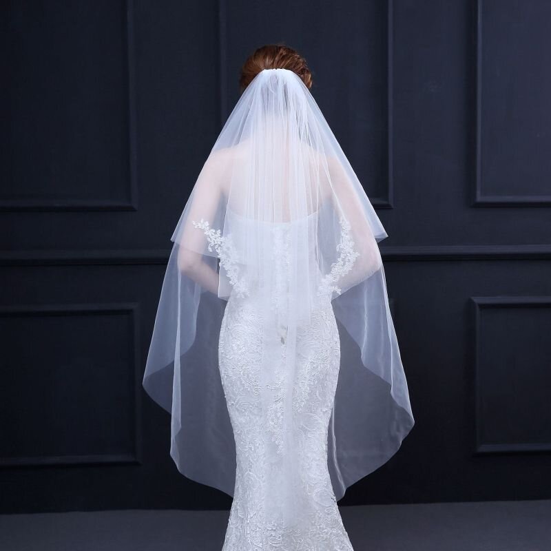 Waltz Length Veil Waltz Veil Bridal Veil Ivory Bridal Veil 