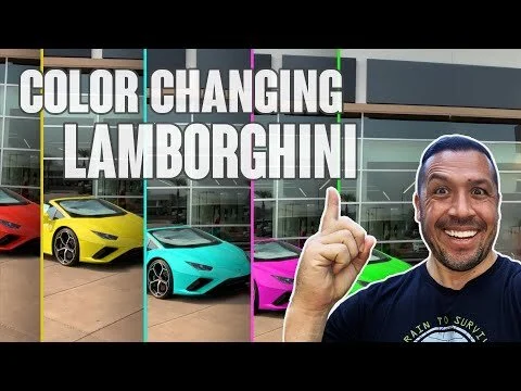 Check out this COLOR CHANGING LAMBORGHINI!