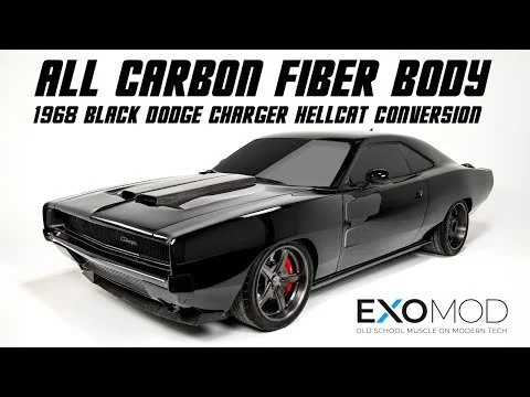 Insane Retromod 1968 Black Dodge Charger Hellcat Conversion: The Ultimate All Carbon Fiber Beast!