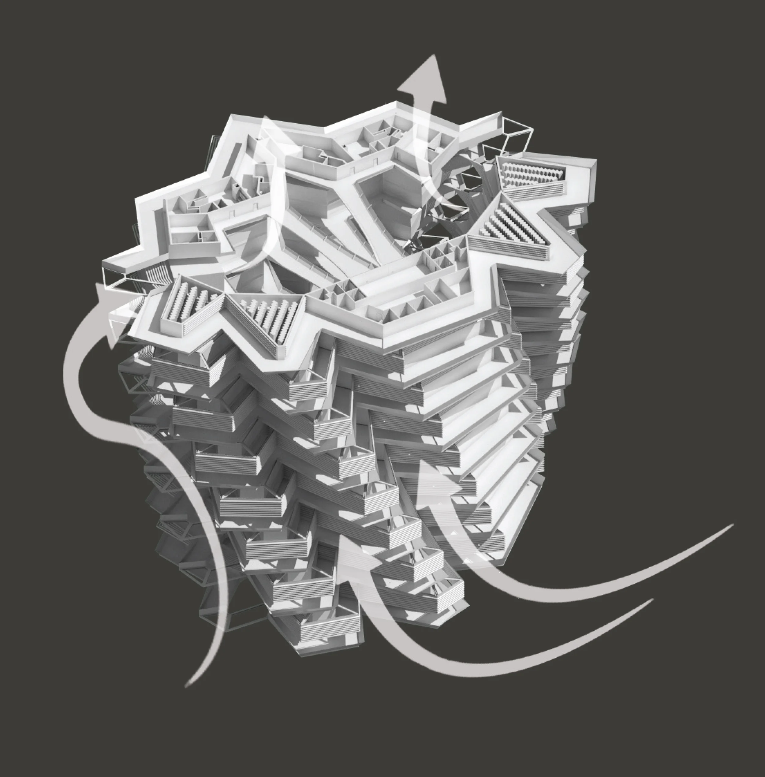 wind catcher revit model with arrows.jpg