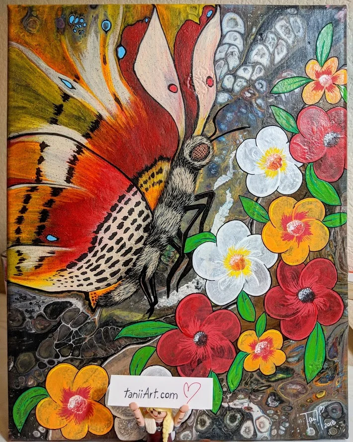 Acrylic on stretched canvas (11x14)