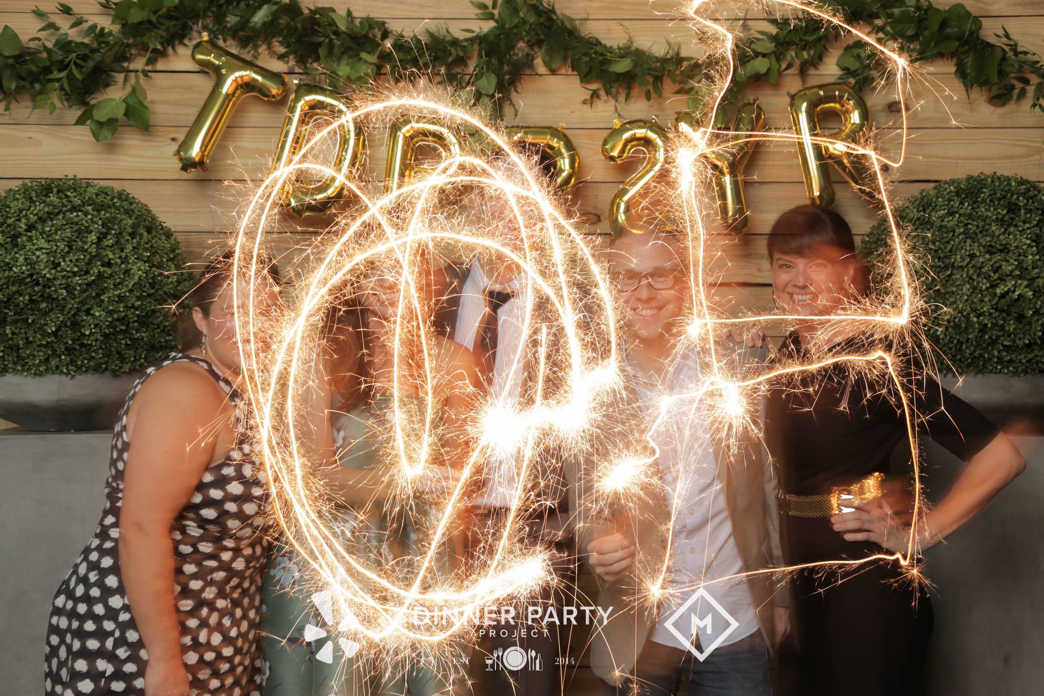 Don't put the sparklers in front of your face, unless you want to remain anonymous.