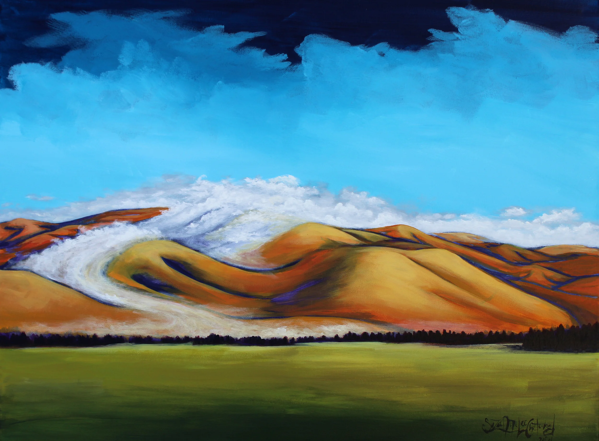Mist descending Foothills