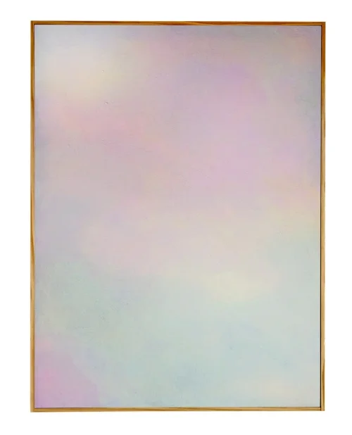 Process 3 , 2015, heat sensitive pigment, light sensitive pigment & acrylic on canvas, 30 x 40 inches.