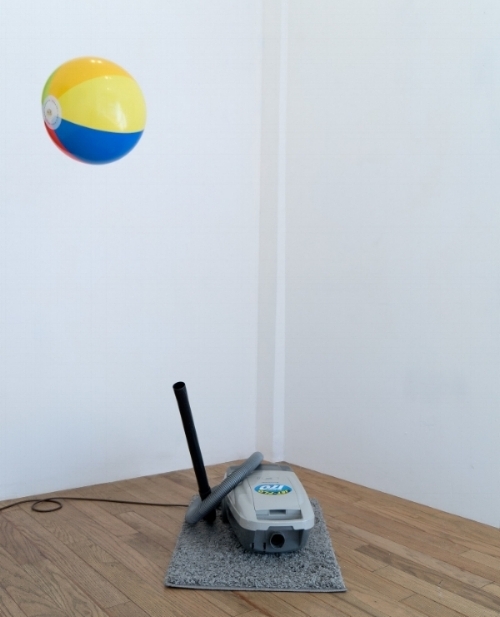 Godfrey's , 2016, vacuum, carpet, beach ball.