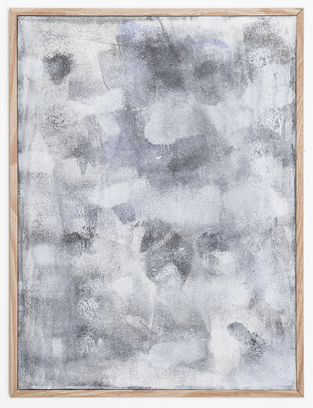 Surface 8 , 2014, heat sensitive pigment & acrylic on canvas, 18 x 22 inches.