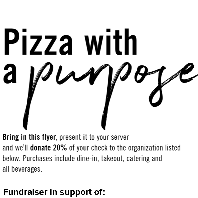 Pizza with a Purpose - Fundraiser with California Pizza Kitchen