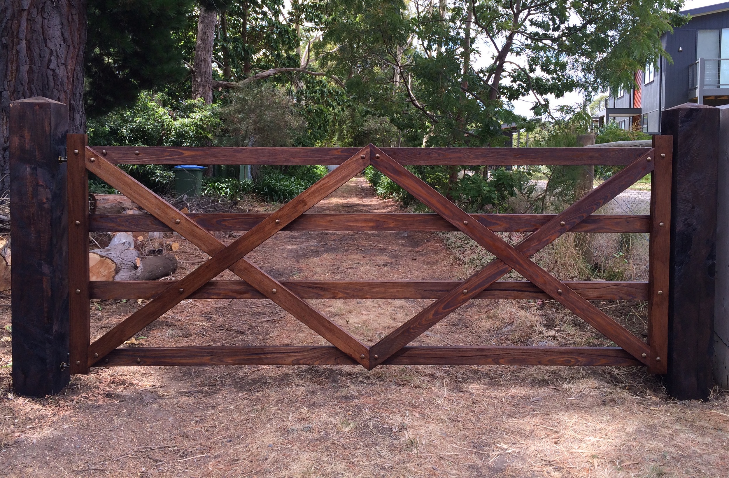 Rustic Budget Bolted Hardwood Gate