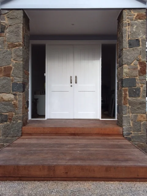 Double front door custom made for Brad.