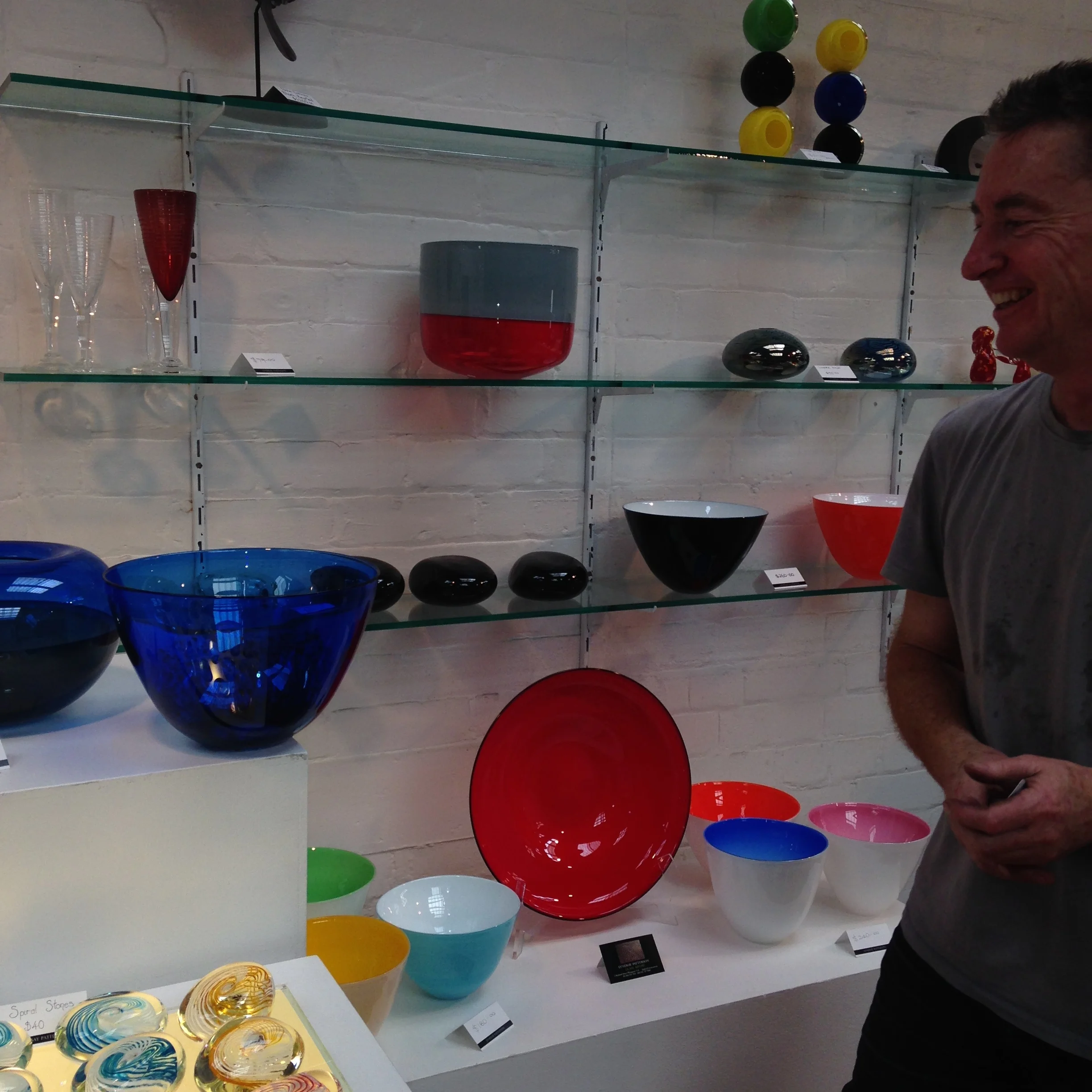 Lyndsay Patterson and some of his stunning artworks