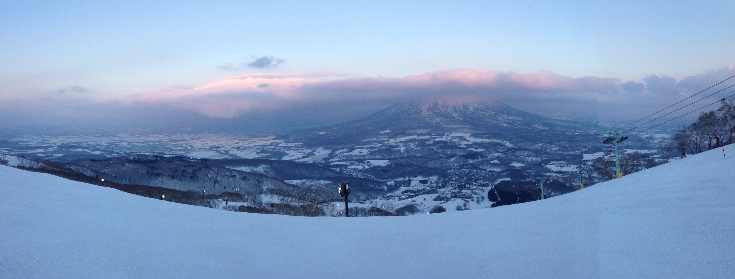 Grand Hirafu with Mt Yotei 