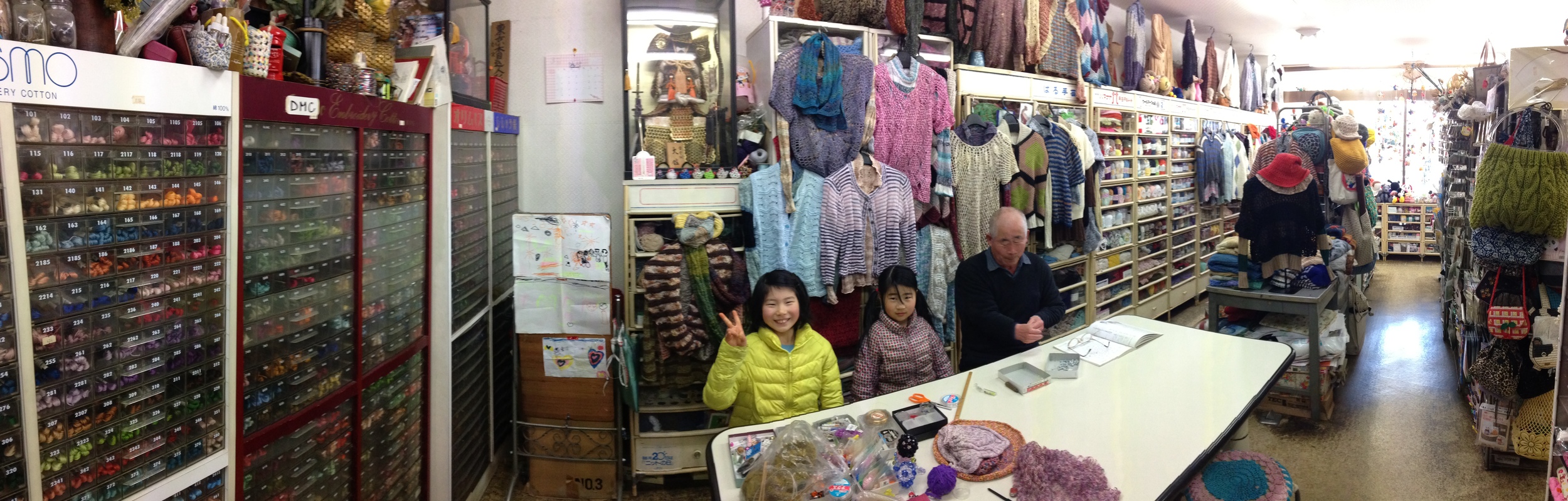 The local haberdashery shop with the kindest most patient gentleman owner... that's with dealing with me- not Ku-Chan and Mi-Chan!!