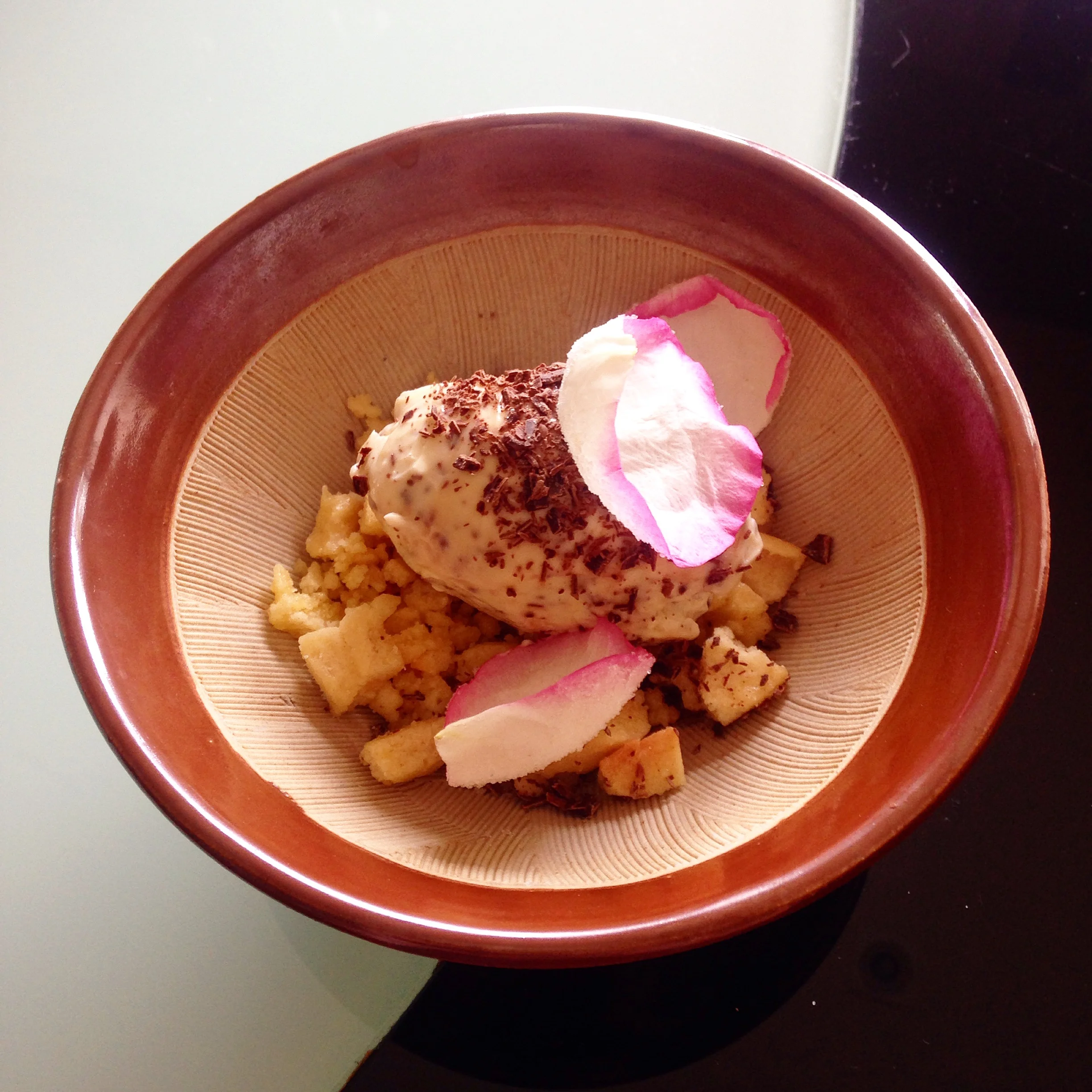 Deconstructed Rose Cheesecake