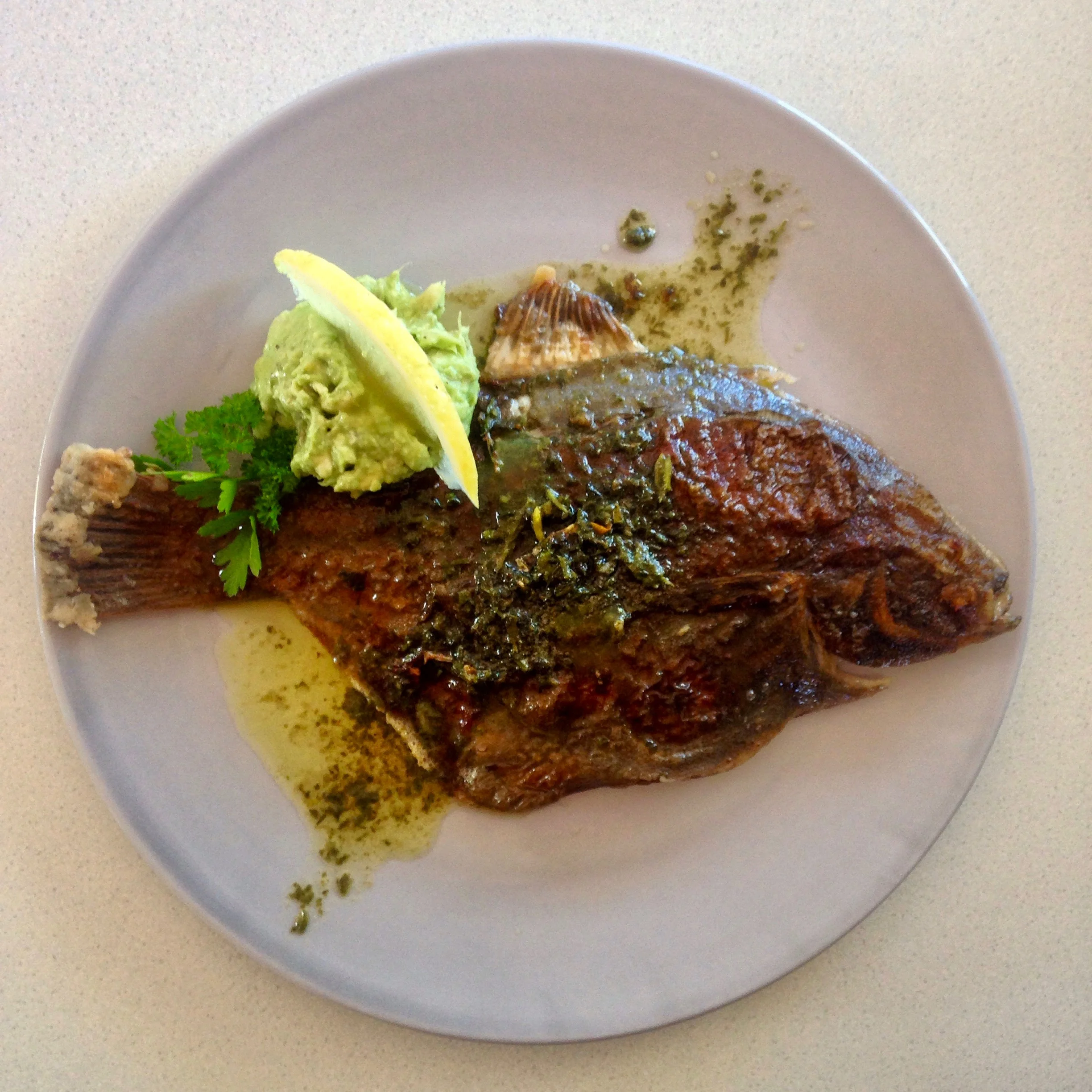 Flounder w/ Waiheke Herb Butter