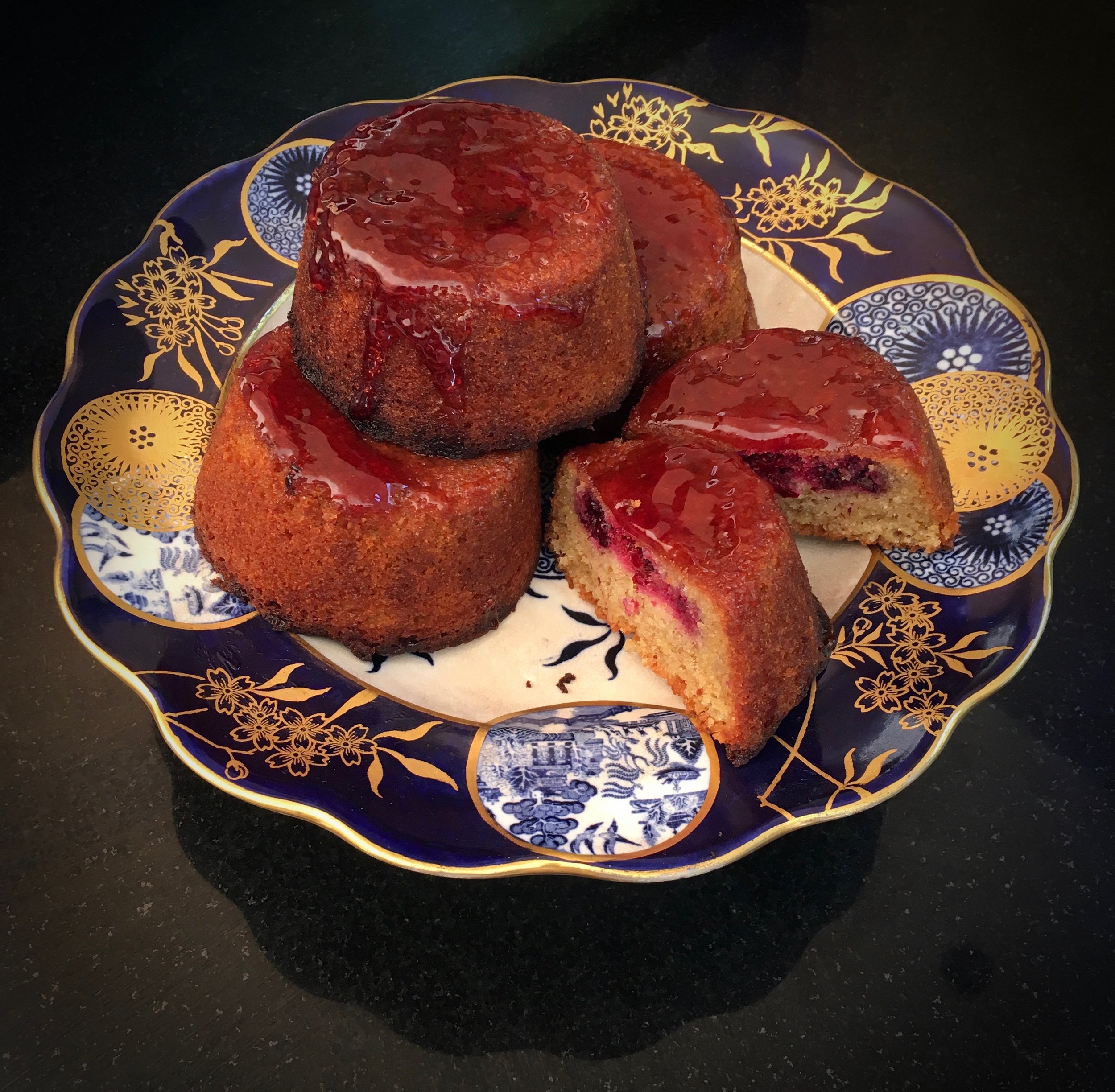 Blackberry Babycakes w/ Port Glaze