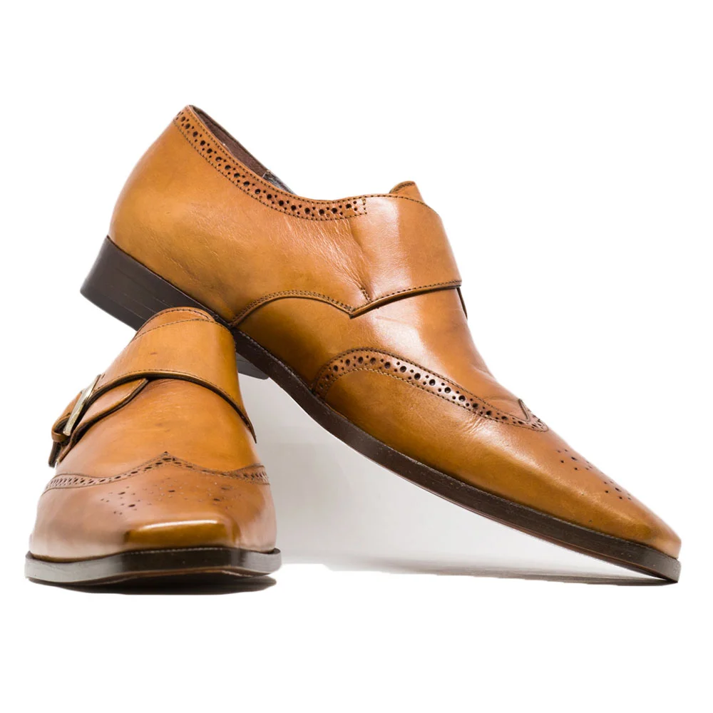 honey brown dress shoes Deer Stags Men's Delgado in Honey – DeerStags main image 0