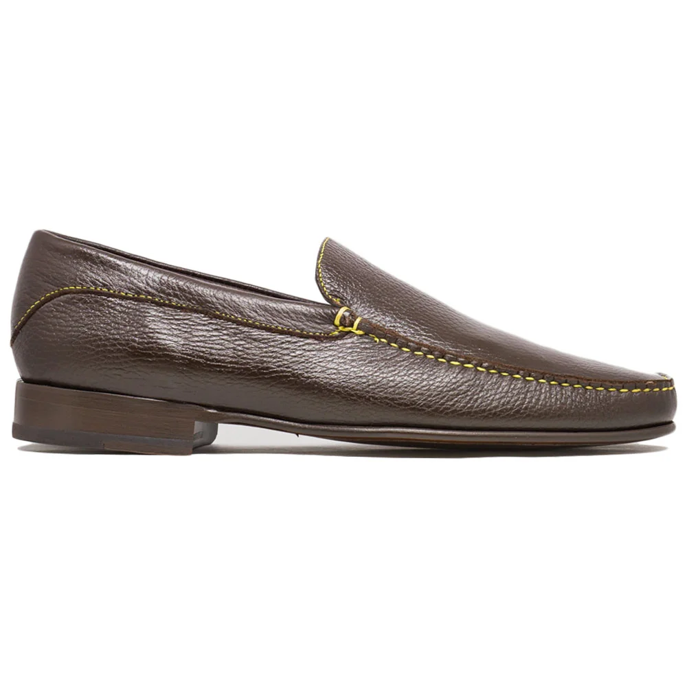 The 9501 Penny Loafer in Cocoa — J.L. Rocha Collections display picture 3
