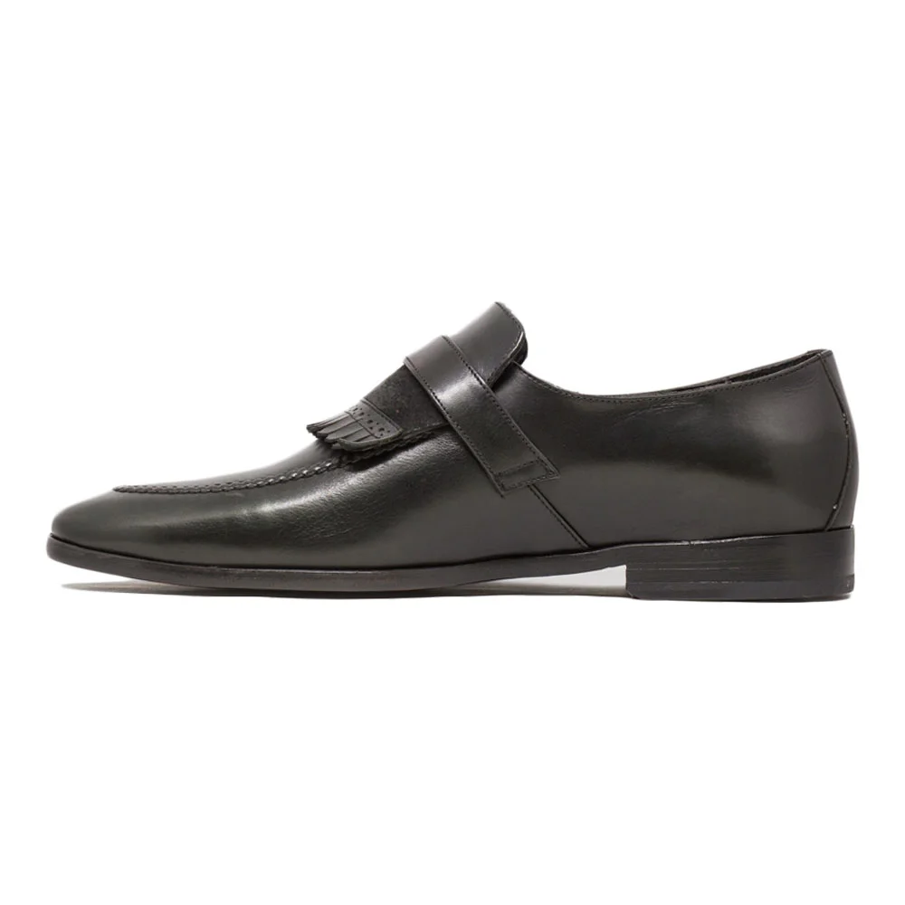 The 430 Kilted Loafer in Black — J.L. Rocha Collections display picture 1