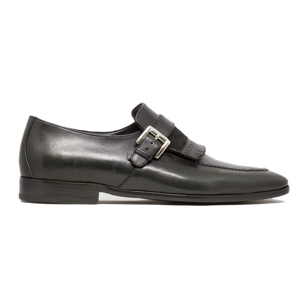The 430 Kilted Loafer in Black — J.L. Rocha Collections display picture 1