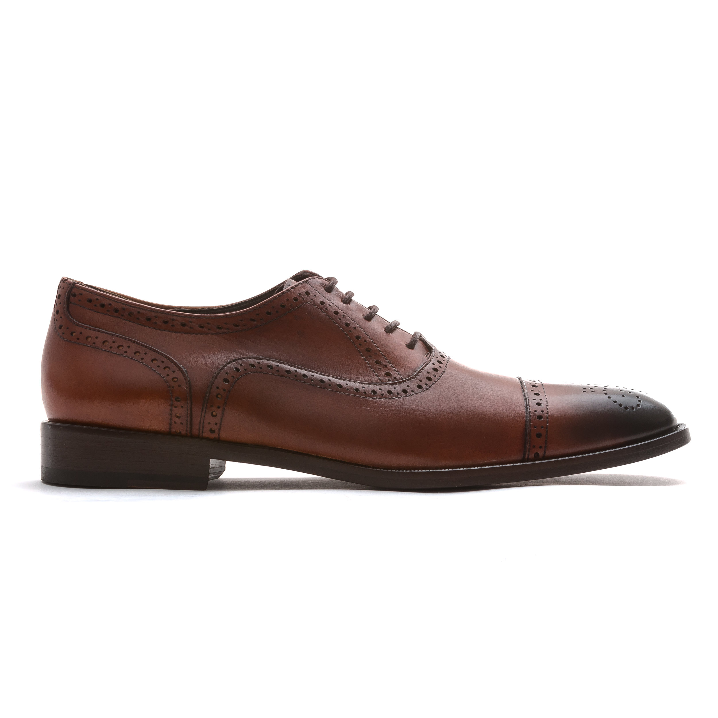 902 Brown Oxford Burnished Toe — J.L. Rocha Collections