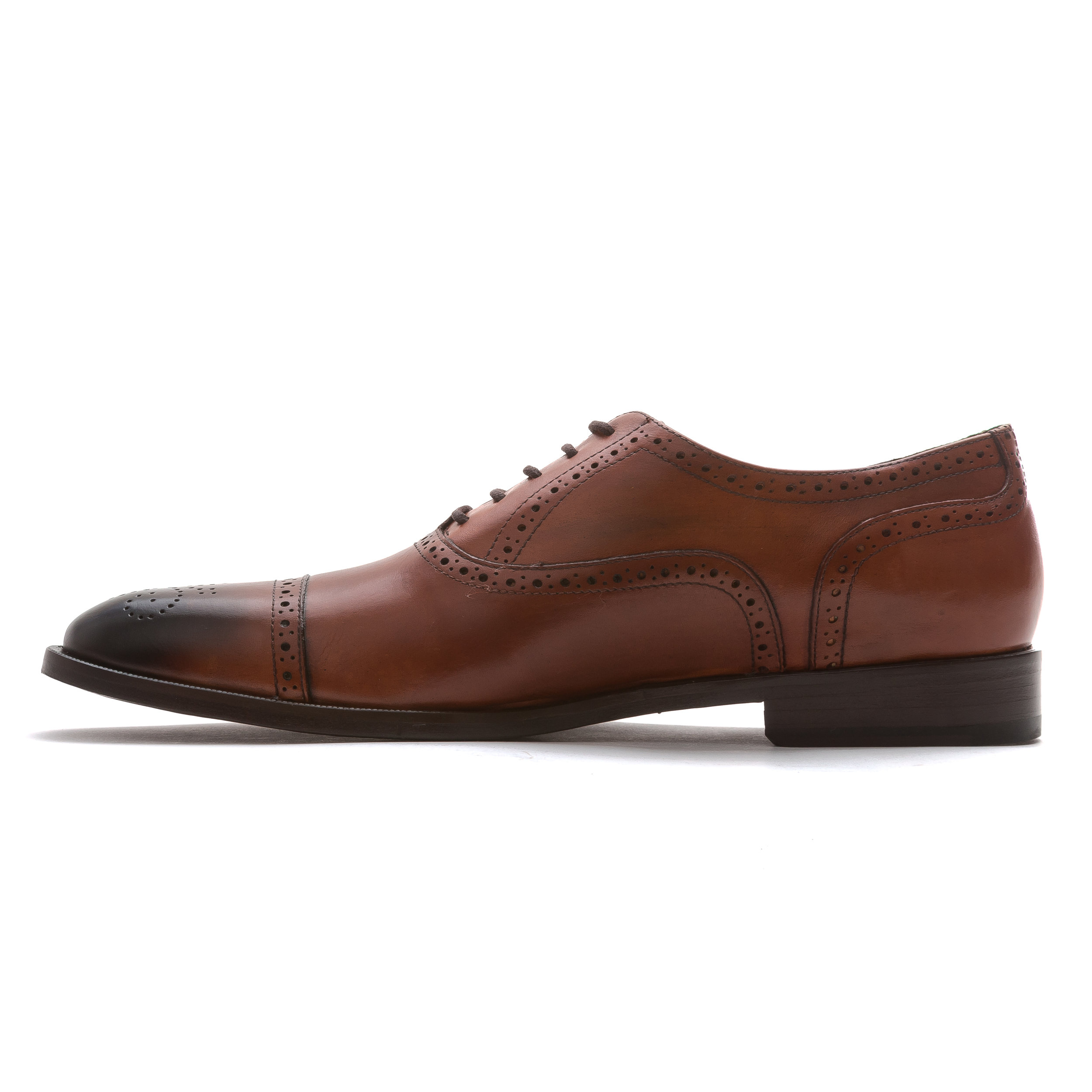 902 Brown Oxford Burnished Toe — J.L. Rocha Collections
