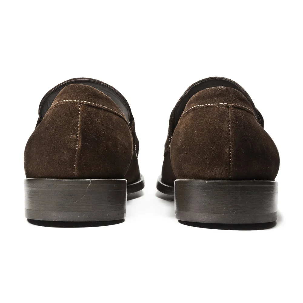 The 9501 Penny Loafer in Cocoa — J.L. Rocha Collections display picture 1
