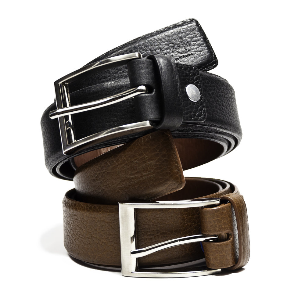 Handmade Togo Leather Belt, Premium Calf Leather Belt LB066