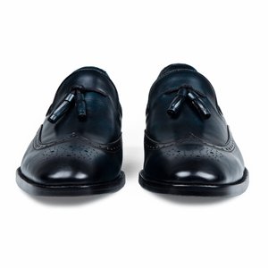 ❤️ Ferragamo Siriano Wing Tip Tassel Loafer Blue 9 Salvatore Ferragamo | Shoes | Ferragamo Siriano Wing Tip  main image 4