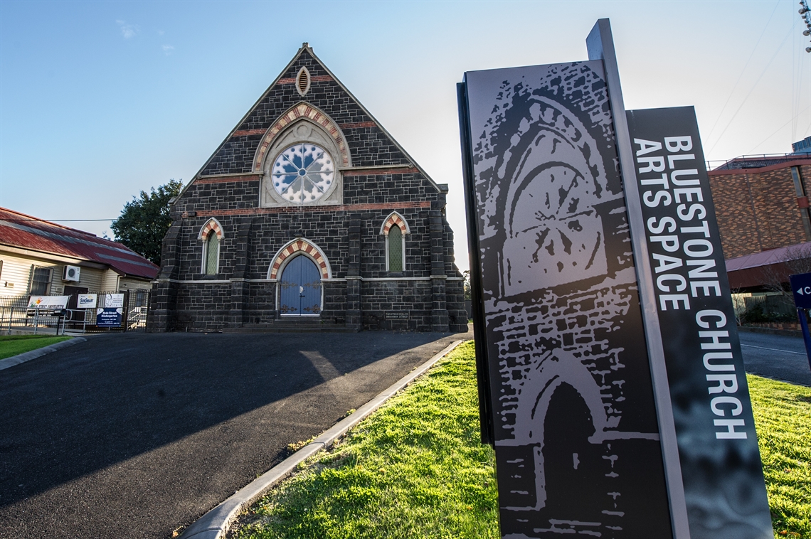 Bluestone Church Arts Space is located at 8A Hyde Street, Footscray VIC 3011
