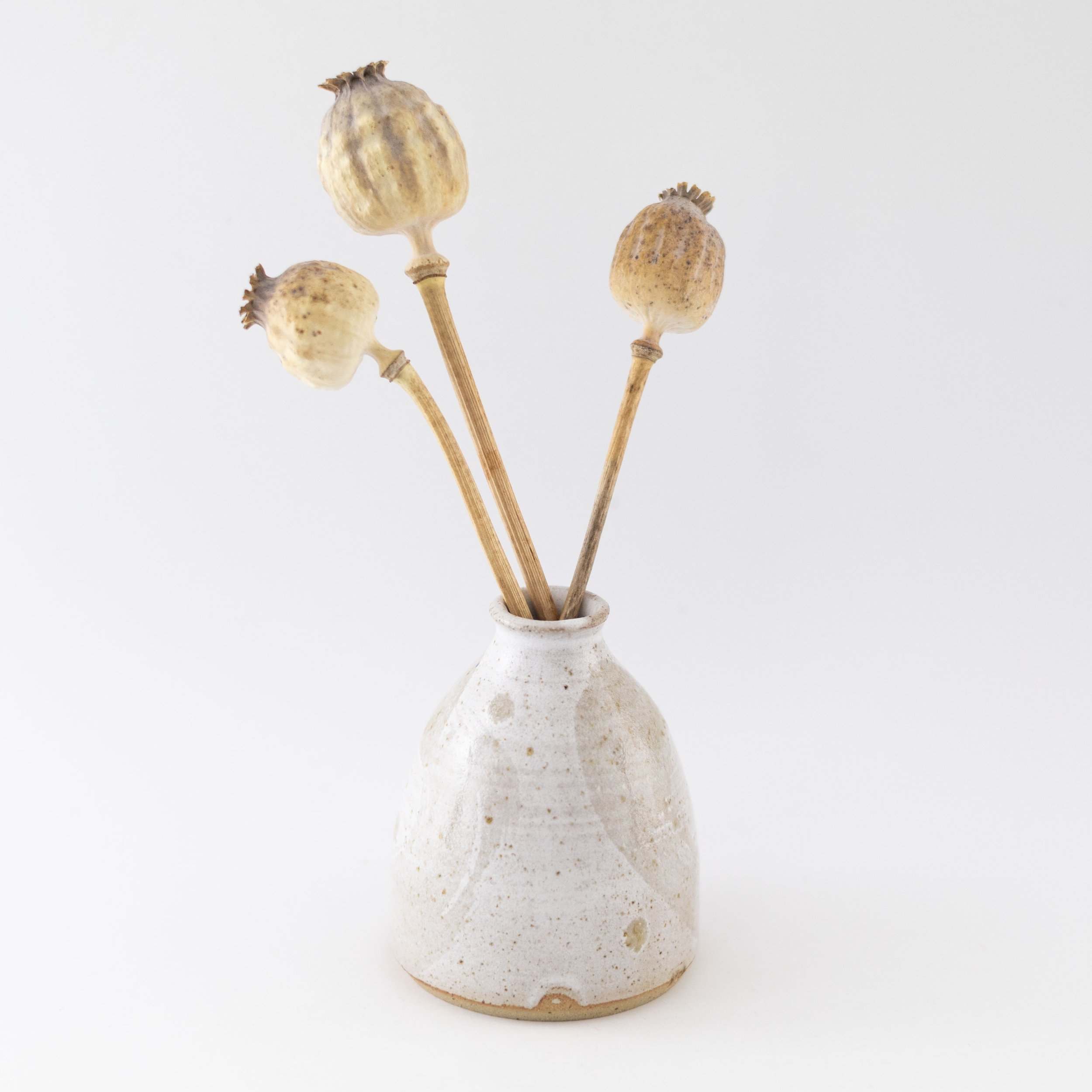 Bud Vase with Wood Ash Brush by Rachel Gray