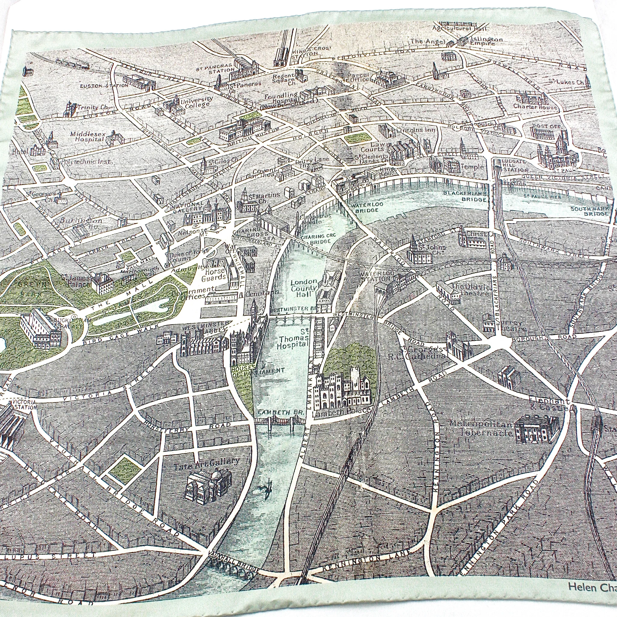 London City on Cloth Small Silk Scarf 2.jpg
