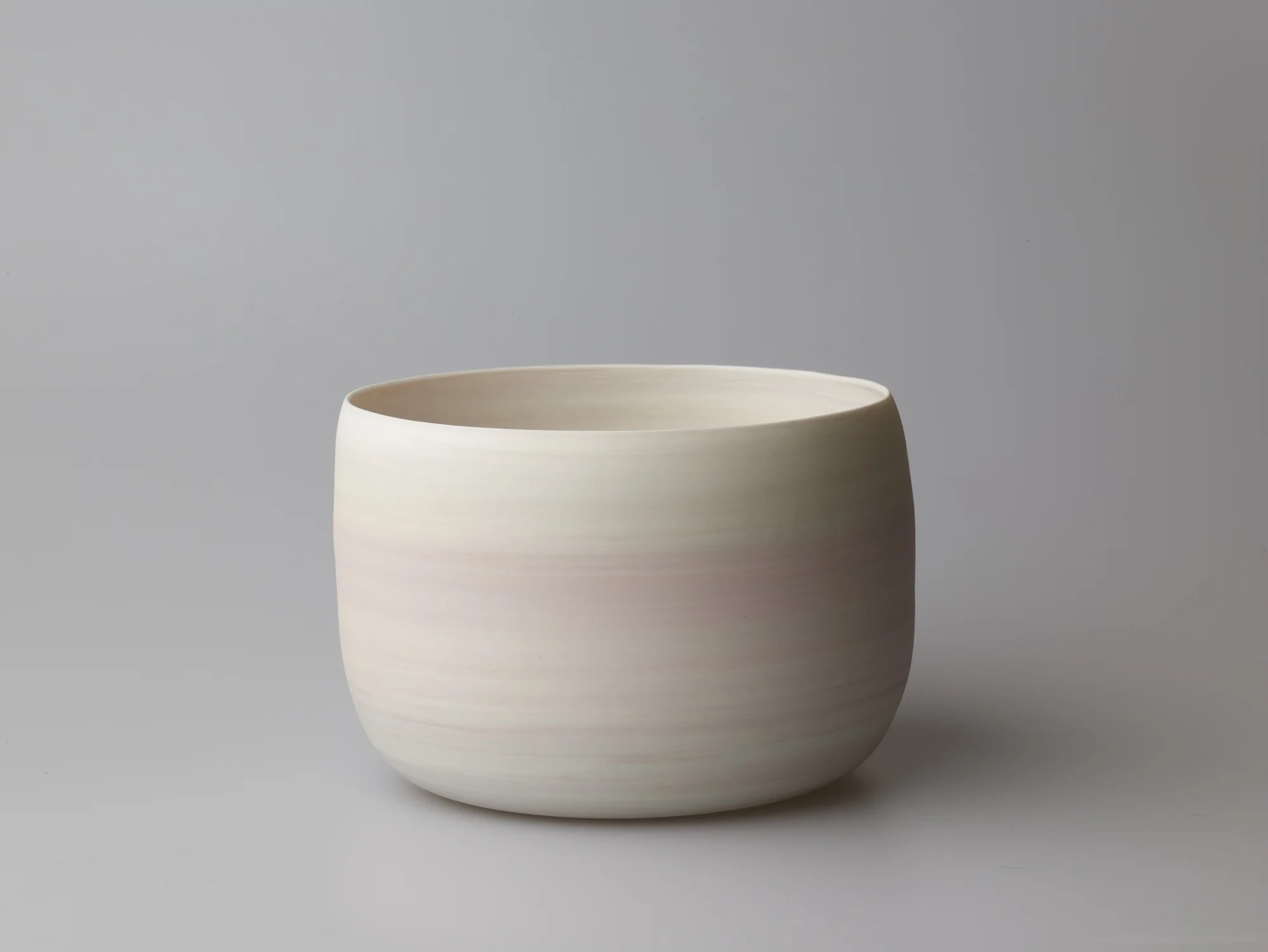 Large Pink and Leaf Green Flat Bottomed Bowl 15.5 x 11 cm £110