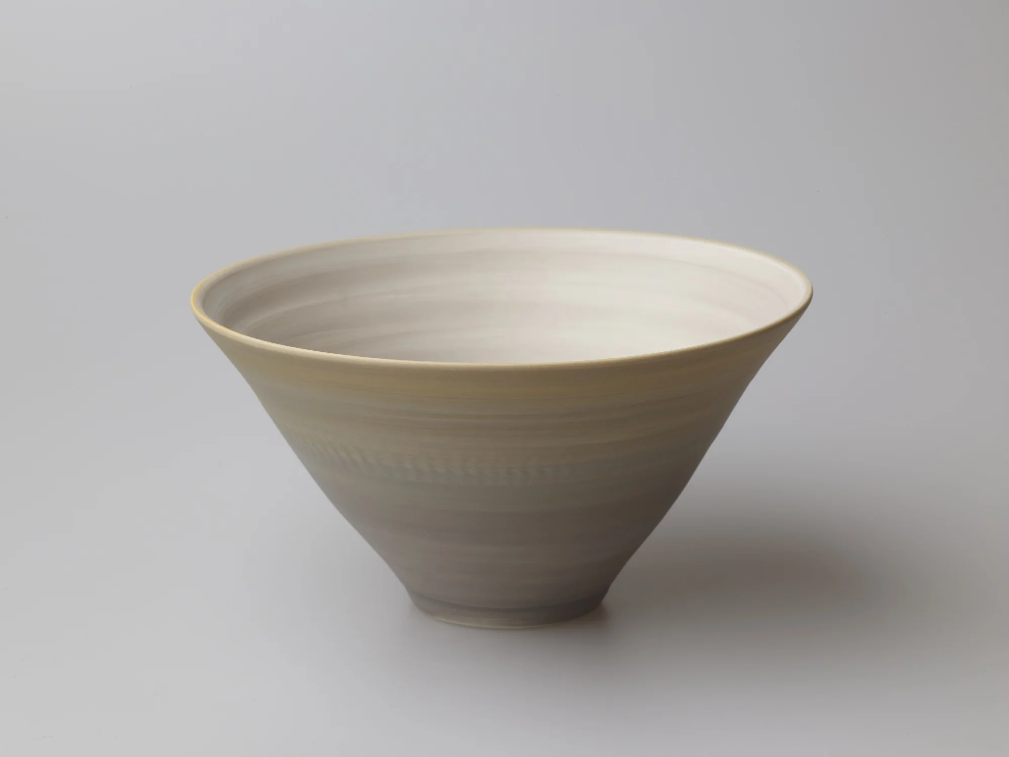 Medium Grey and Orange Bowl 16 x 8.5 cm £80