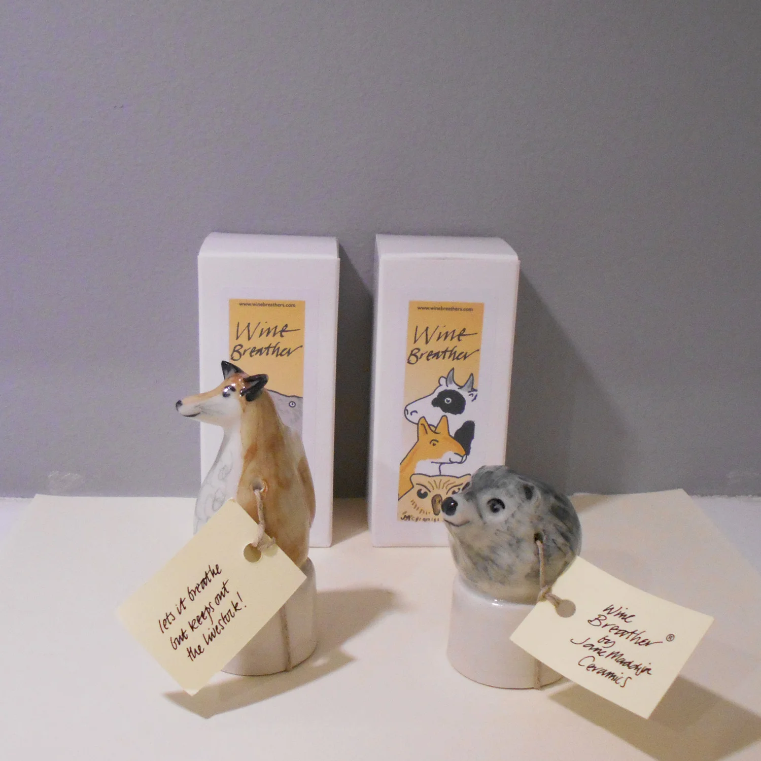 Jane Maddison Wine Breather ceramic £22 each