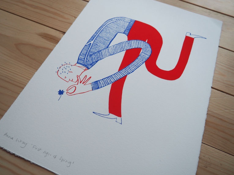 Anna Wray First Sign of Spring screenprint £50