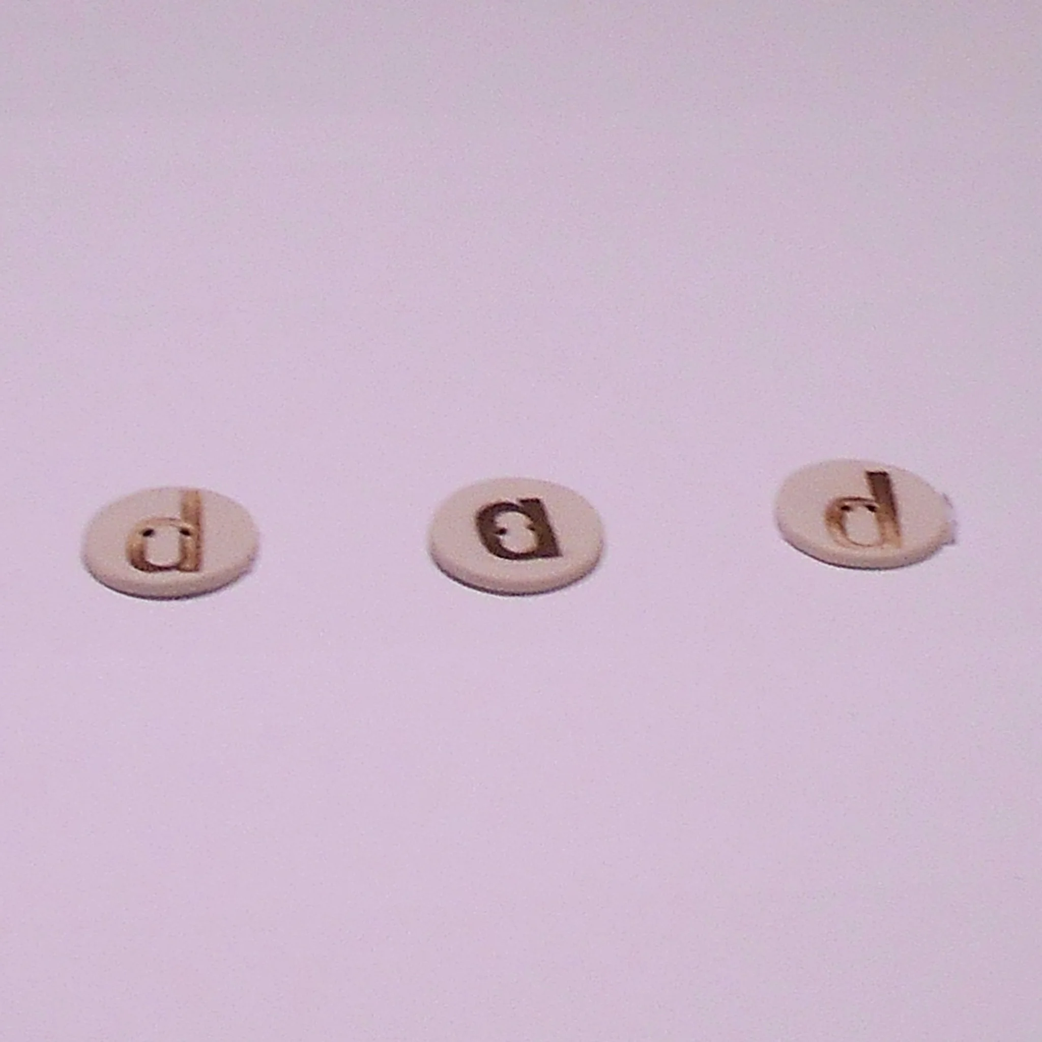 Jo Lucksted Alphabet Buttons ceramic £2 each