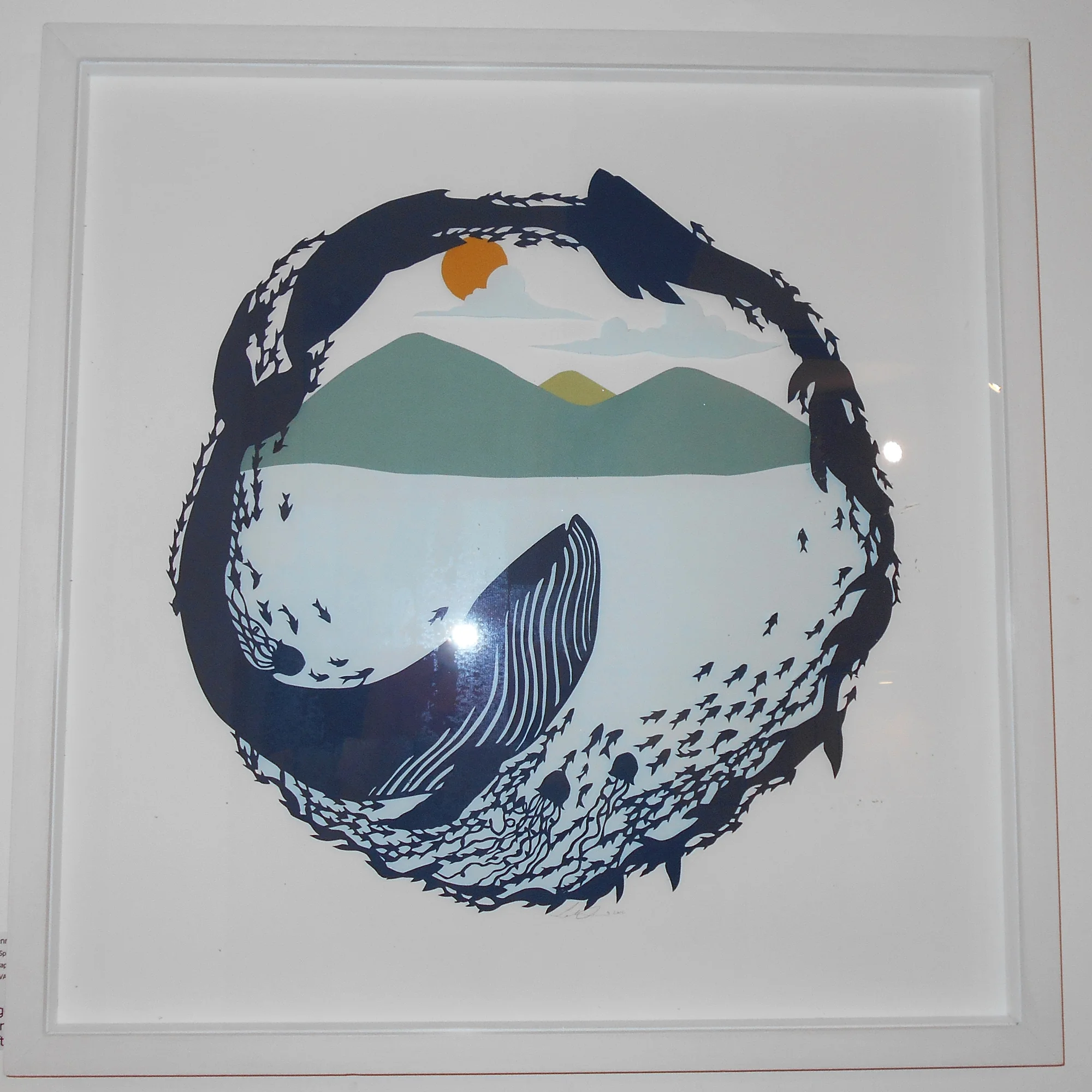 Sarah Dennis Whale Spirit papercut £660 (framed)
