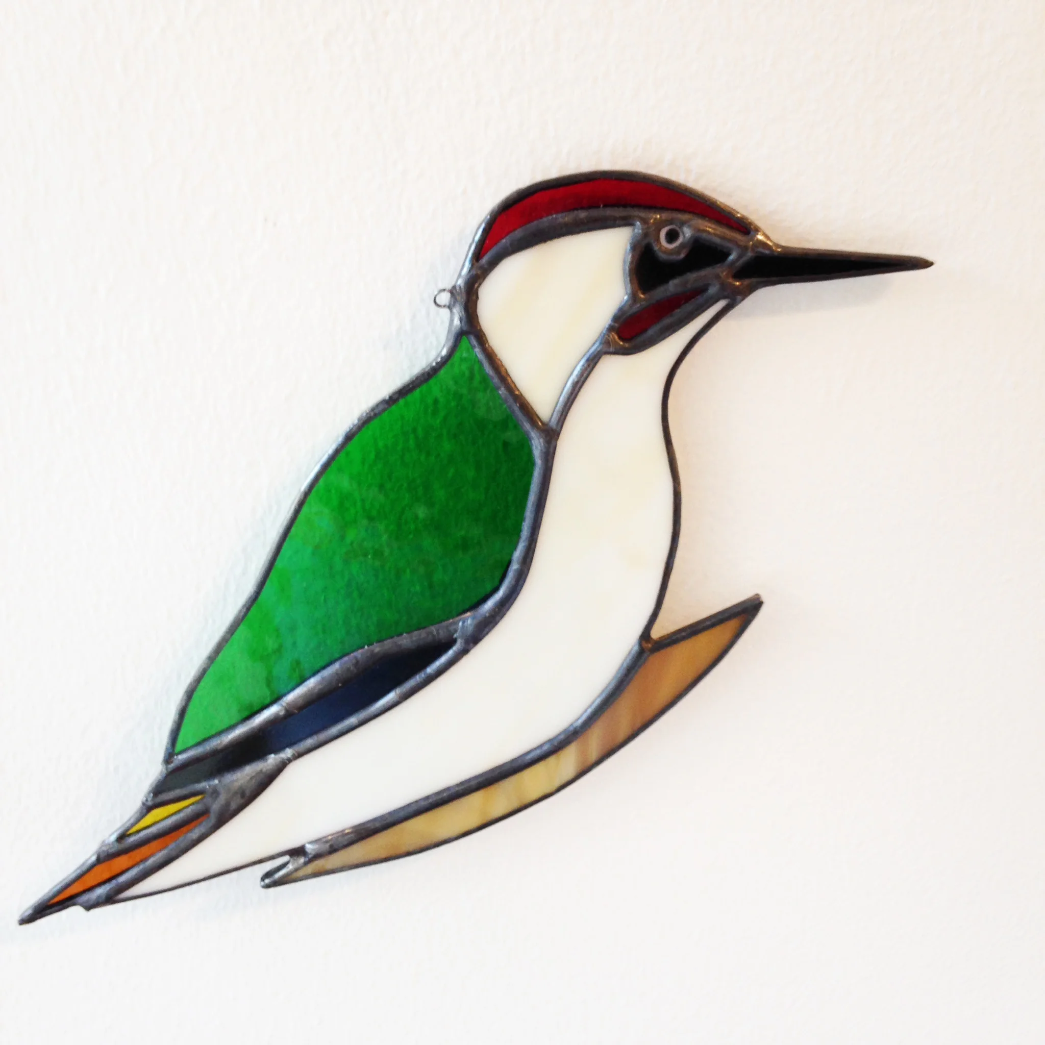 Eddy Crick Green Woodpecker glass £33